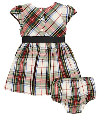 Baby Martyna checked dress and bloomers set | Polo Ralph Lauren Kids