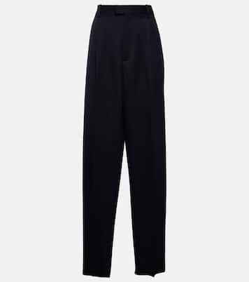 Pantalon droit à taille haute en laine | Bottega Veneta