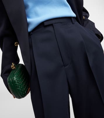 Pantalon droit à taille haute en laine | Bottega Veneta