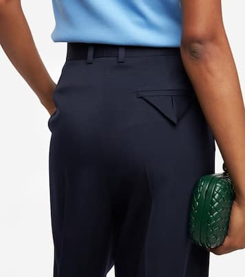 Pantalon droit à taille haute en laine | Bottega Veneta