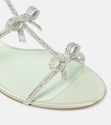 Verzierte Sandalen Caterina aus Satin | Rene Caovilla