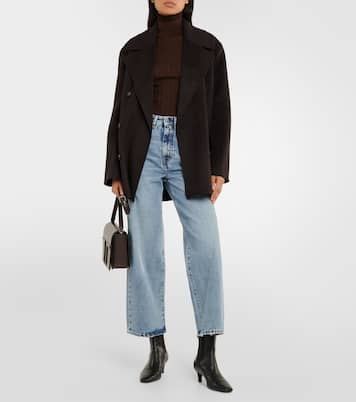 Jeans anchos de tiro alto | Toteme