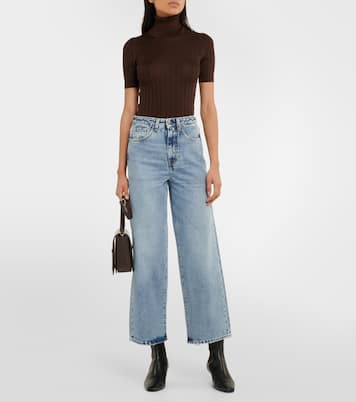 Jeans anchos de tiro alto | Toteme