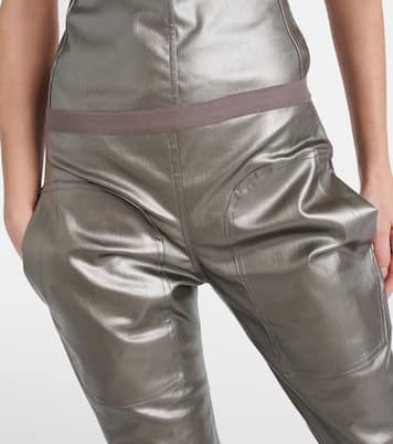 Metallic denim leggings  | Rick Owens