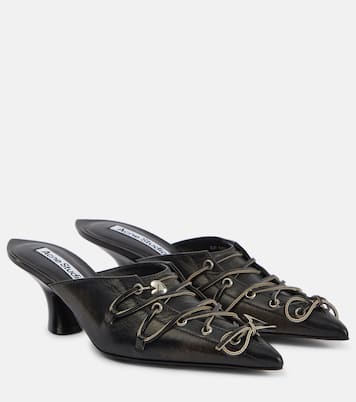 Mules de piel con cordones | Acne Studios