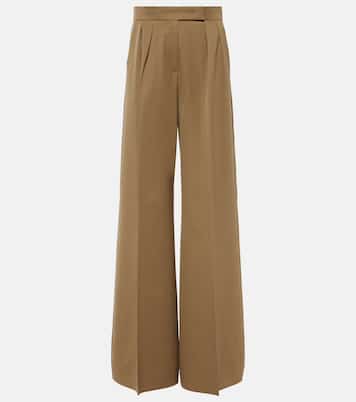 Libbra wool and mohair wide-leg pants | Max Mara