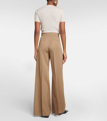 Libbra wool and mohair wide-leg pants | Max Mara