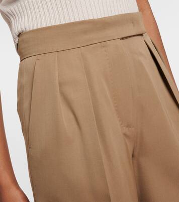 Libbra wool and mohair wide-leg pants | Max Mara