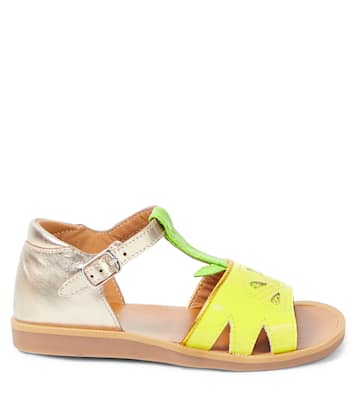 Sandali Poppy Agrume in pelle | Pom d'Api