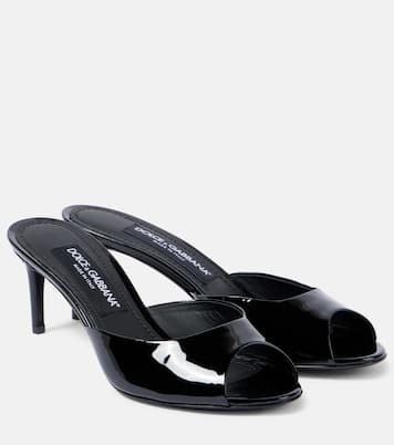 Pantoletten aus Lackleder | Dolce&Gabbana
