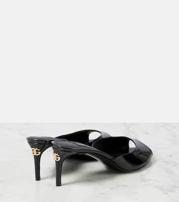 Pantoletten aus Lackleder | Dolce&Gabbana