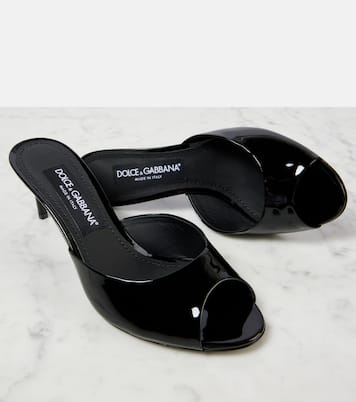 Pantoletten aus Lackleder | Dolce&Gabbana