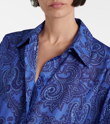 Chemise Ottie imprimée en soie | Zimmermann