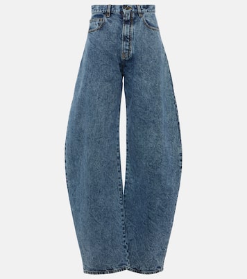 Jeans a gamba larga e vita alta | Alaïa
