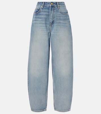 Jeans barrel de tiro alto | Ganni