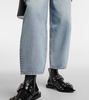 Jeans barrel de tiro alto | Ganni