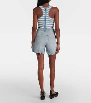 Shorts di jeans a vita alta | Ganni