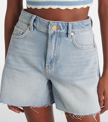 Shorts di jeans a vita alta | Ganni