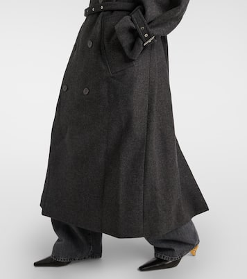 Wool-blend trench coat | JW Anderson