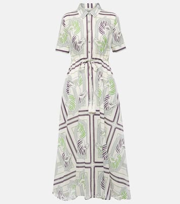 Printed cotton shirt dress | Tory Burch