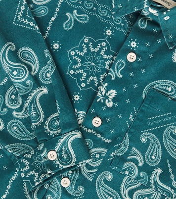Paisley printed denim shirt | The New Society