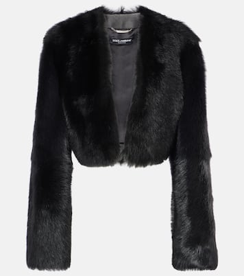 Giacca cropped in shearling | Dolce&Gabbana