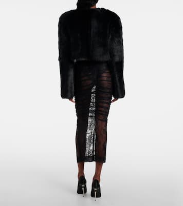 Giacca cropped in shearling | Dolce&Gabbana