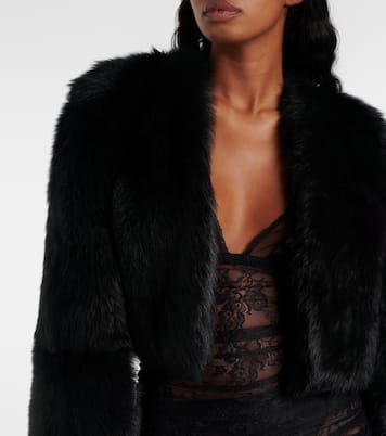 Giacca cropped in shearling | Dolce&Gabbana