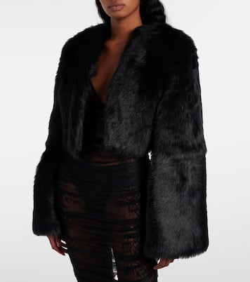 Giacca cropped in shearling | Dolce&Gabbana