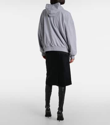 Sudadera con capucha de algodón con logo | Balenciaga