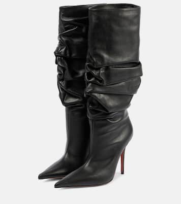 Overknee-Stiefel Anok 105 aus Leder | Amina Muaddi