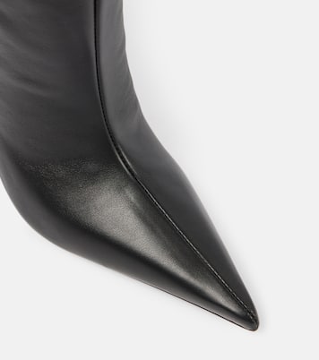 Overknee-Stiefel Anok 105 aus Leder | Amina Muaddi