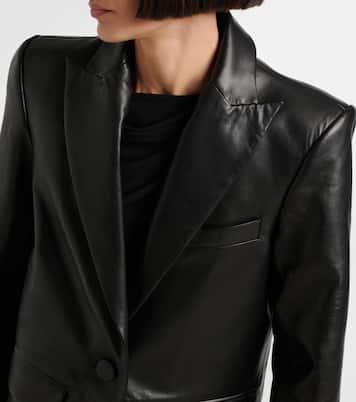Blazer oversize in pelle | Alex Perry