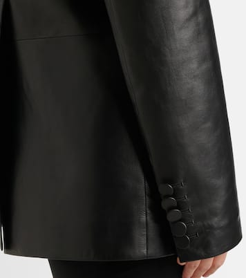 Blazer oversize in pelle | Alex Perry
