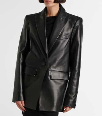 Blazer oversize in pelle | Alex Perry
