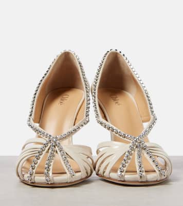 Escarpins Leonie en cuir à cristaux | Chloé
