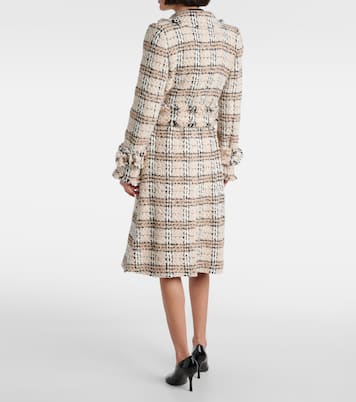 Abrigo de bouclé con Burberry Check | Burberry