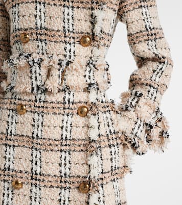 Abrigo de bouclé con Burberry Check | Burberry