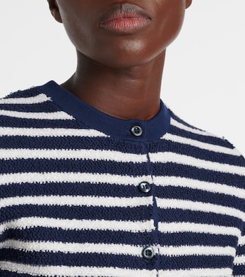 Cardigan in bouclé di misto cotone | Prada