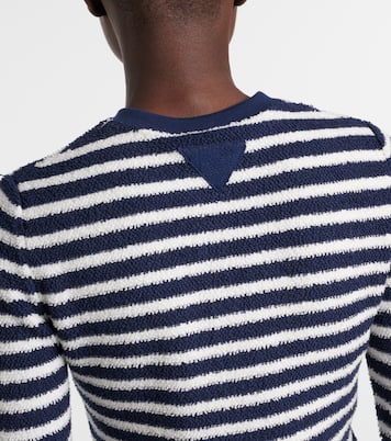 Cardigan in bouclé di misto cotone | Prada