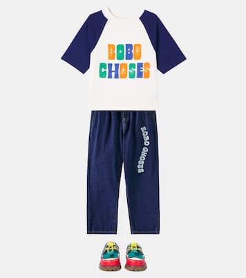 Wavy logo jeans | Bobo Choses