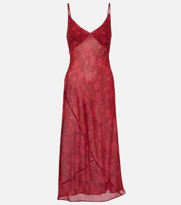 Abito sottoveste con stampa floreale | Dries Van Noten