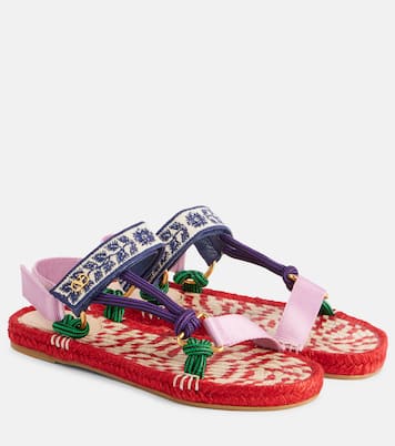 Lake Powell crochet-trimmed sandals | Valentino Garavani