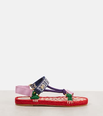Lake Powell crochet-trimmed sandals | Valentino Garavani