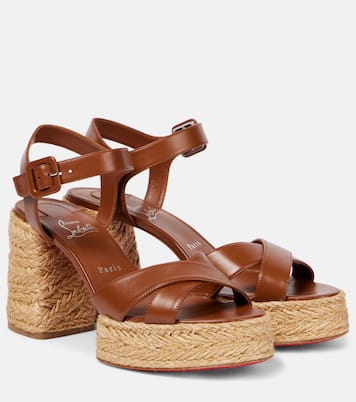Espadrille-Sandalen Calakala 85 aus Leder | Christian Louboutin