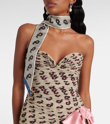 Pañuelo Escape de sarga de seda estampado | Valentino