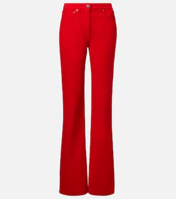 Cotton corduroy wide-leg pants | Prada