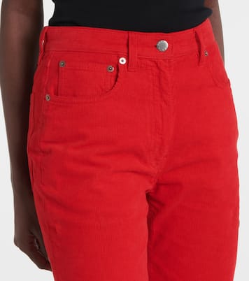 Cotton corduroy wide-leg pants | Prada