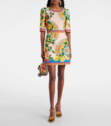 Minikleid aus einem Baumwollgemisch | Dolce&Gabbana