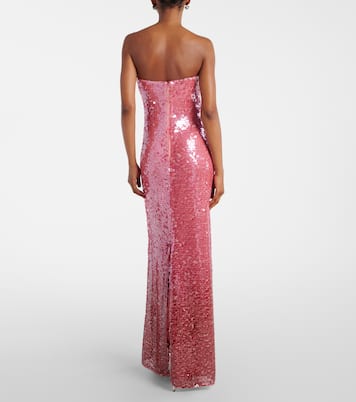 Leilani sequined strapless gown | Simkhai